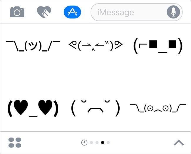 Скриншот: Пример стикеров и старых смайликов в наборе Retro Emoji