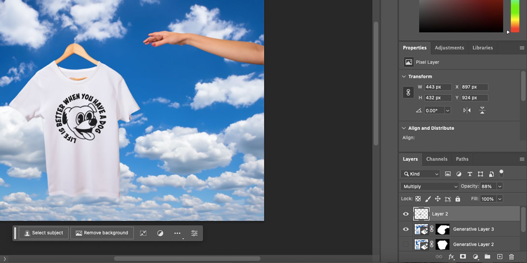 Настройки Blend Mode и Opacity в Photoshop (Beta).