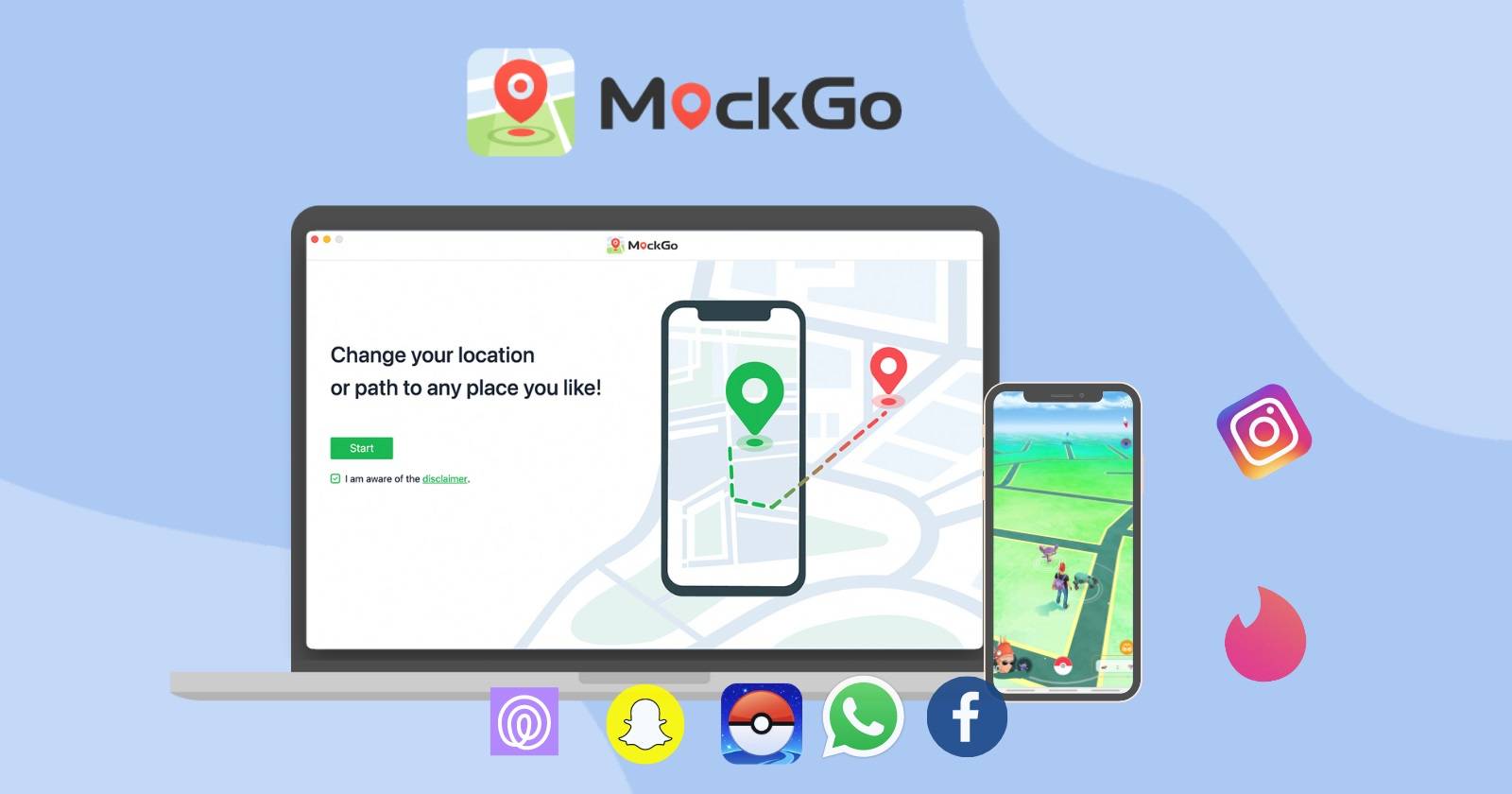Foneazy MockGo — иллюстрация функции подмены GPS