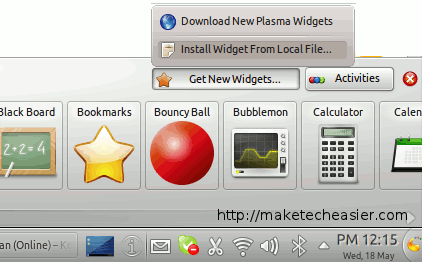 Как установить плазмоид в KDE Plasma