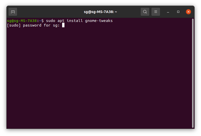 (3) Enter the password to confirm installation