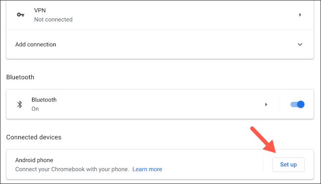 Подключите Android‑телефон к Chromebook
