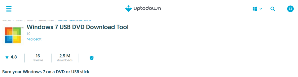 Сайт для скачивания инструмента