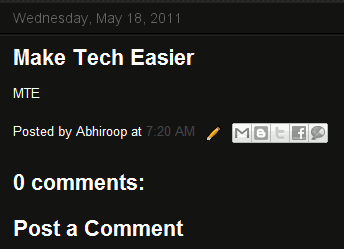 Share-Buttons neben Blogbeitrag