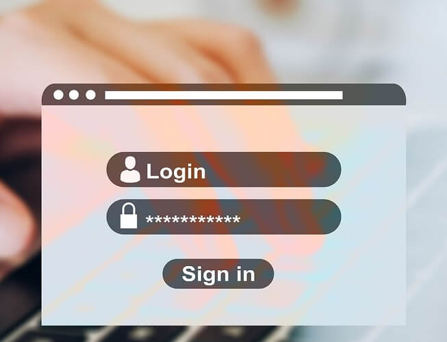 Проверка логина и пароля Amazon на экране мобильного телефона