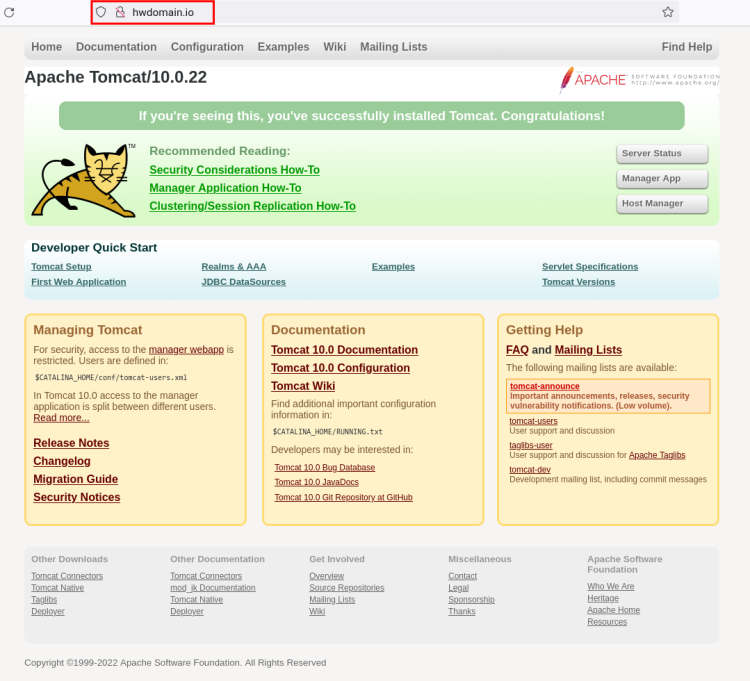 Tomcat через обратный прокси Apache
