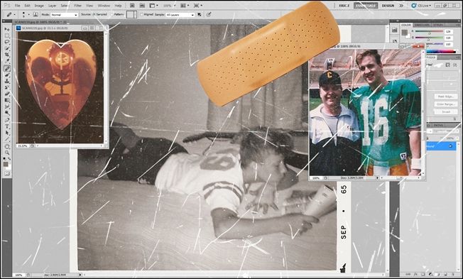 Восстановление старых фотографий — царапины и пыль