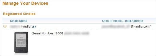 Процесс отправки документа на почтовый адрес Kindle