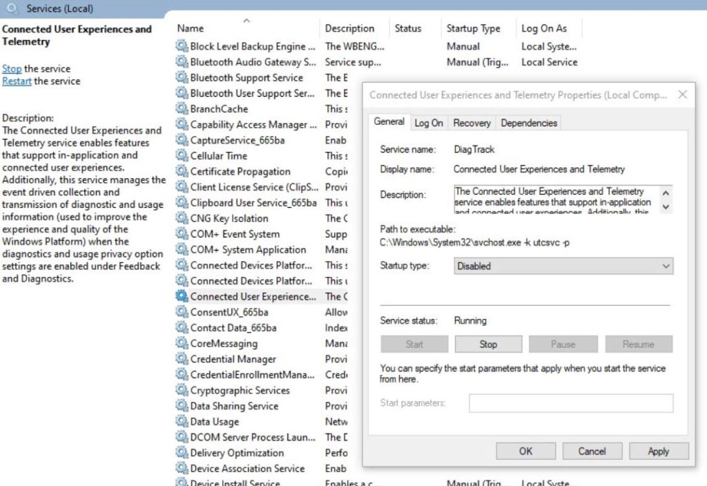 Disabling through Services - How to Disable Compattelrunner.exe