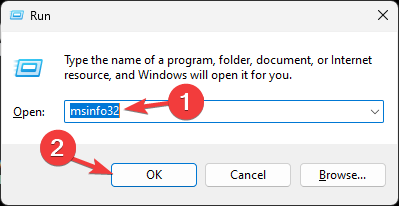 Окно сведений о системе