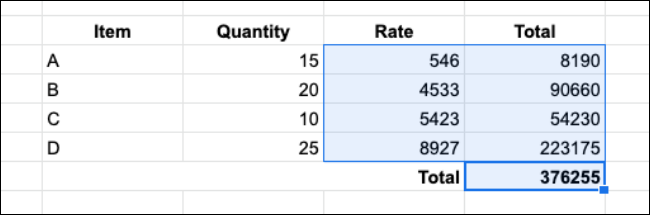 Выделите ячейки для форматирования