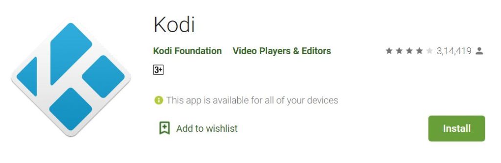 Aggiornamento Kodi su Android