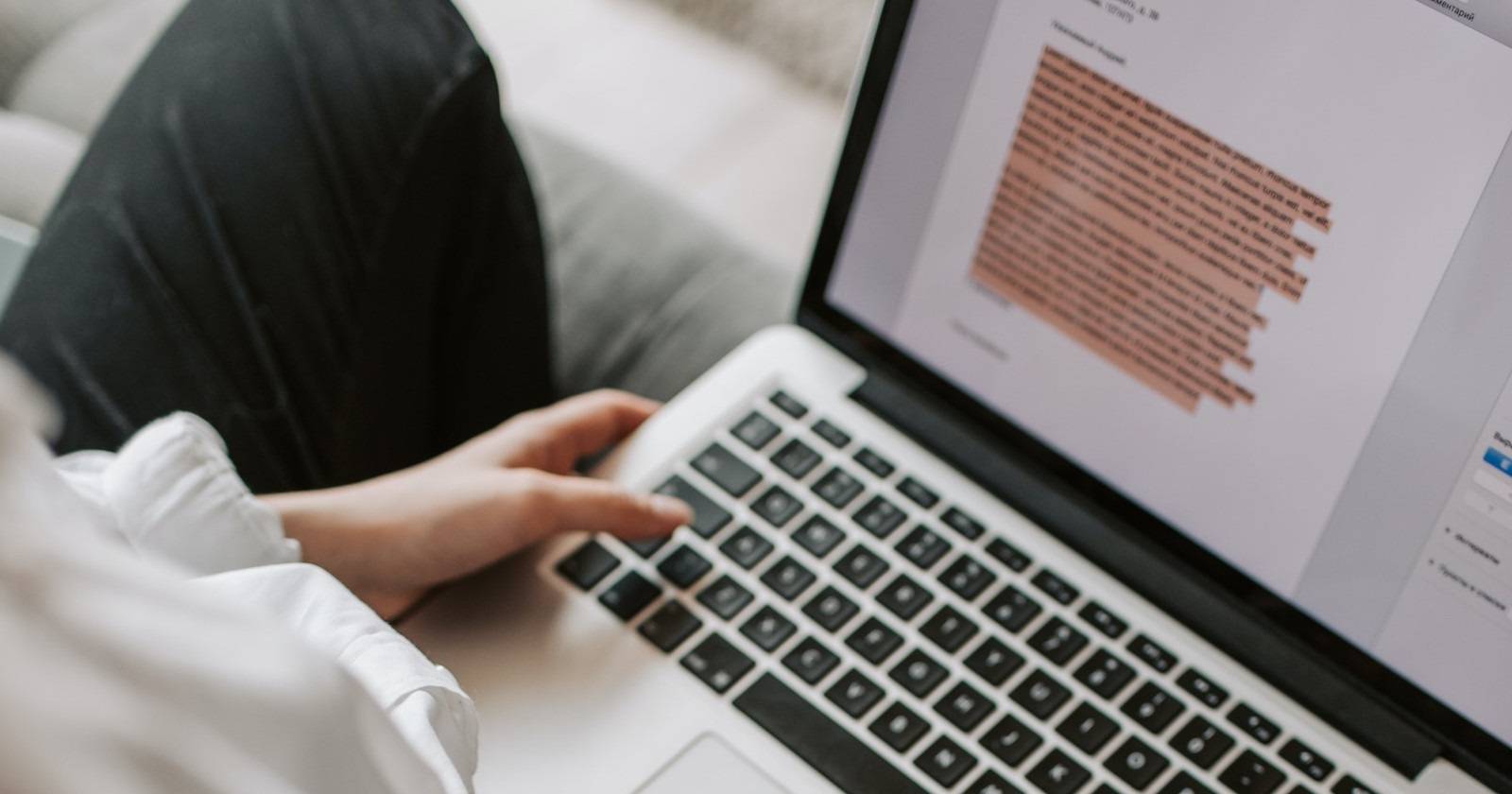 Пример нумерации страниц в Microsoft Word