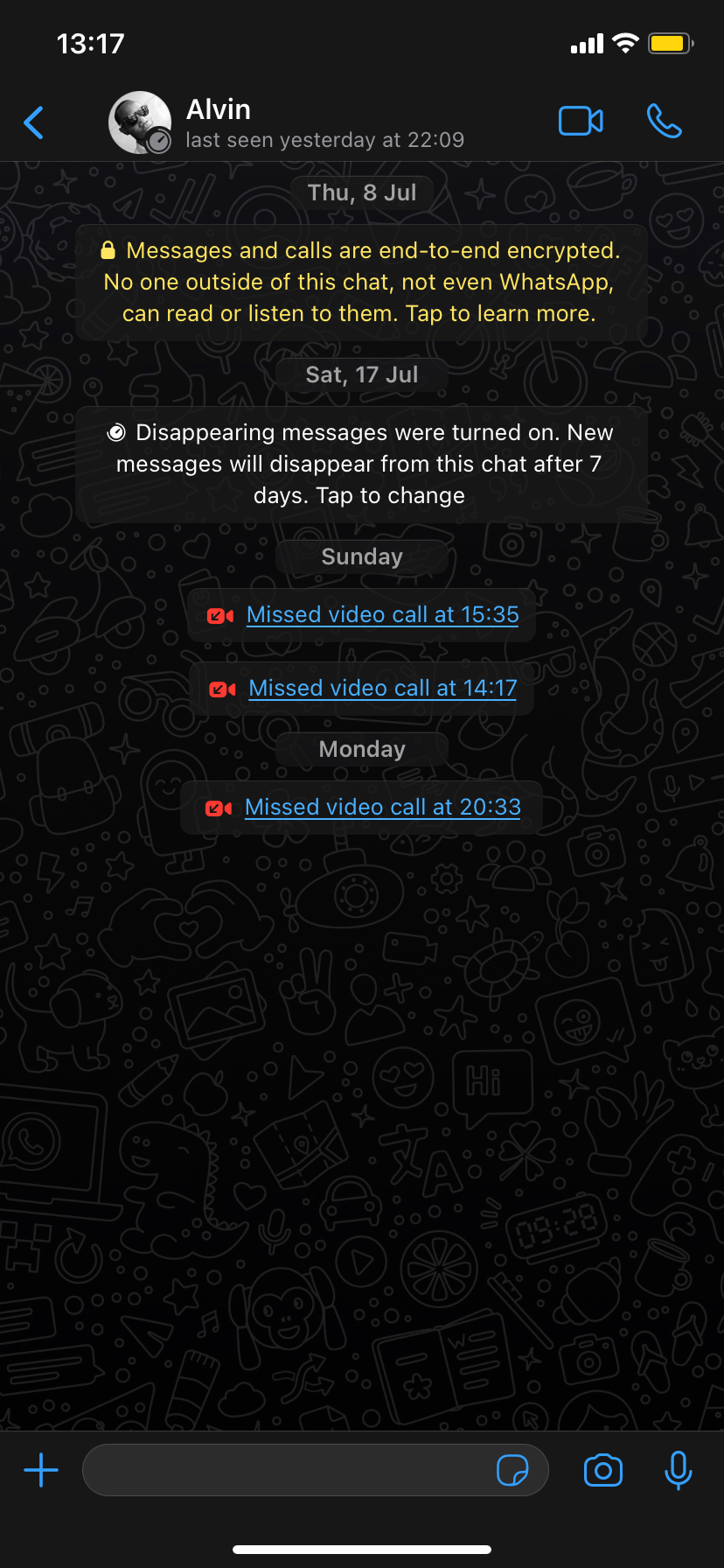 Открытый чат WhatsApp