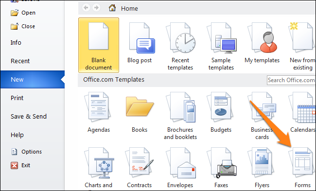 Заполняемые формы в Microsoft Word