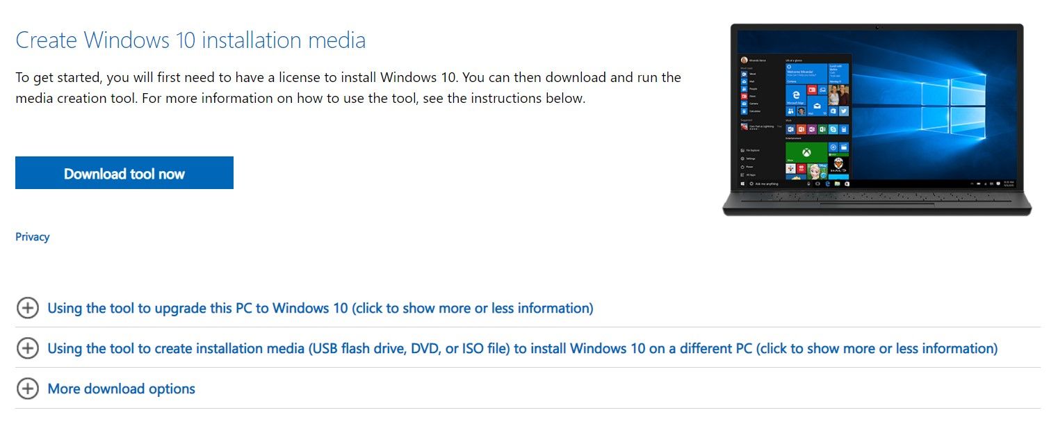 download windows 10 media creation tool