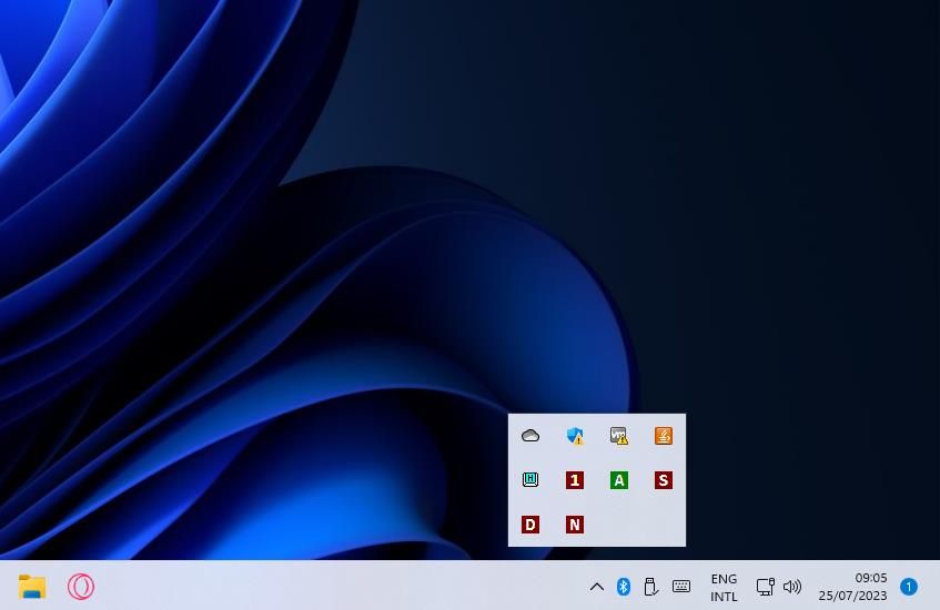 Индикаторы AddLEDs в системном трее