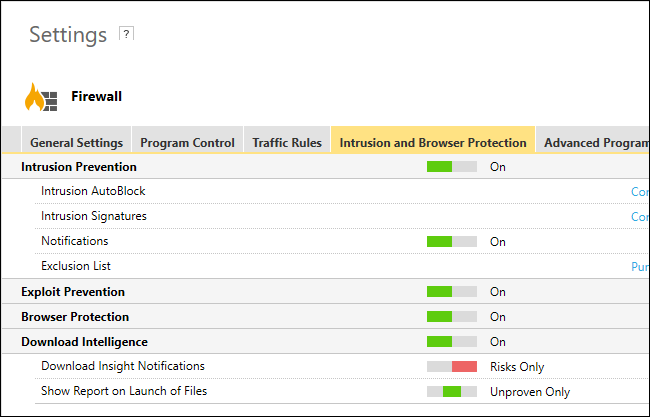 Опция Download Insight Notifications — Risks Only
