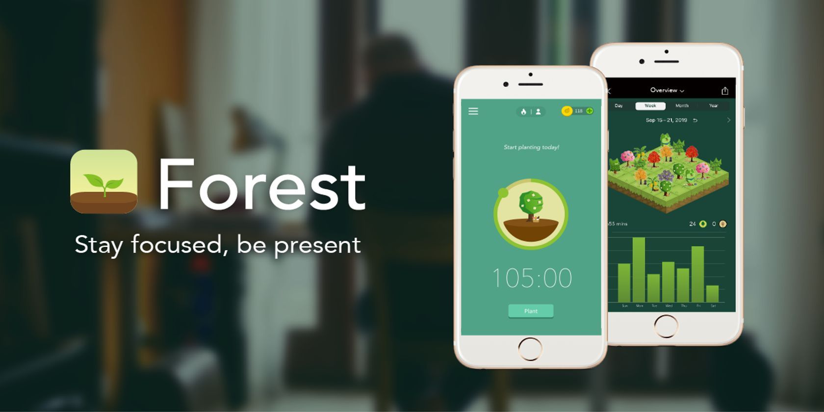 Forest — обзор приложения для концентрации