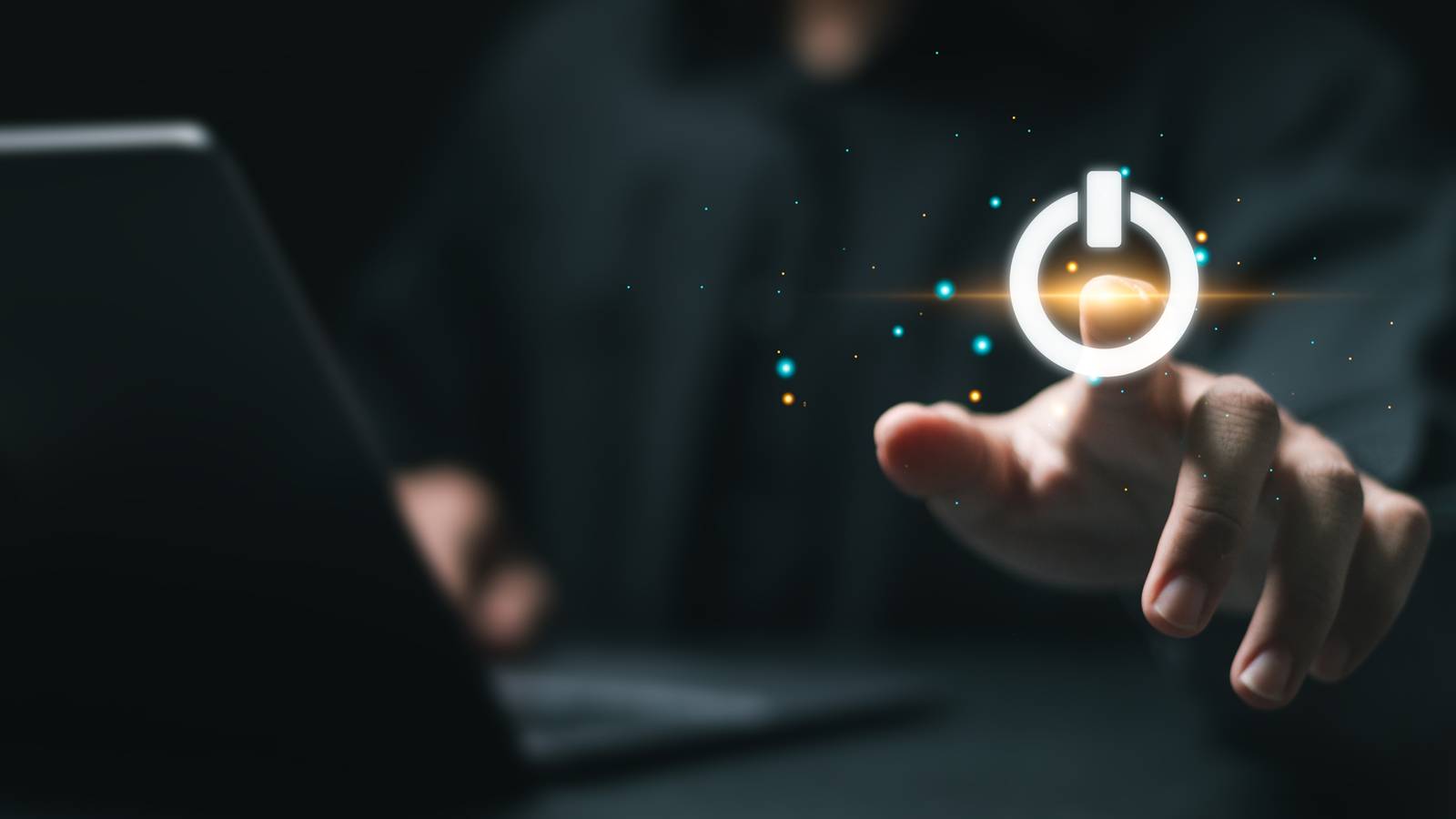 Кнопка завершения работы в Windows 11