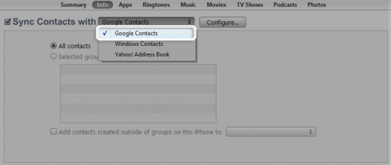 Transferir contactos entre iPhone y Android