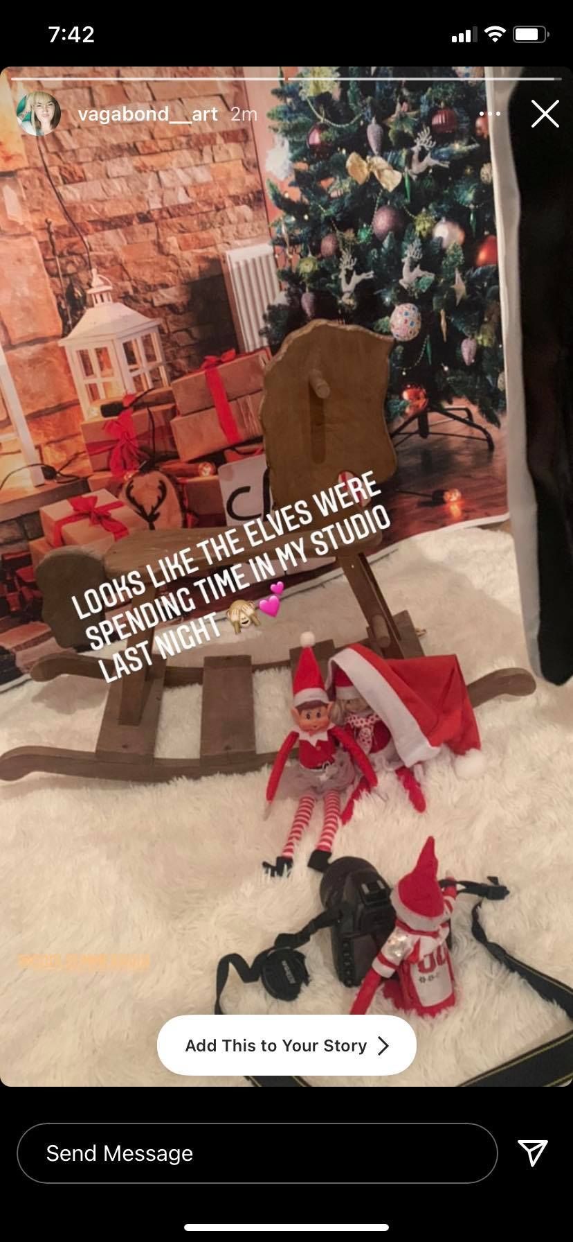 скриншот истории в Instagram