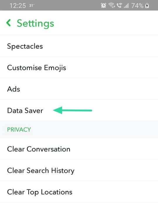 tap to load error on snapchat