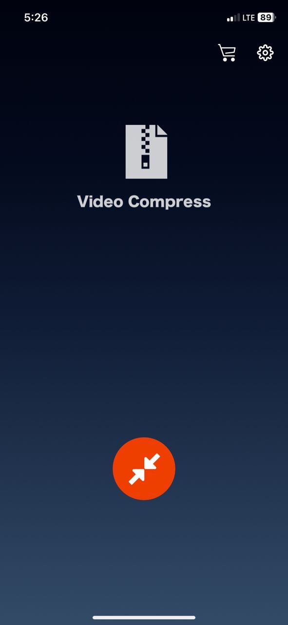 Приложение Video Compress на iPhone