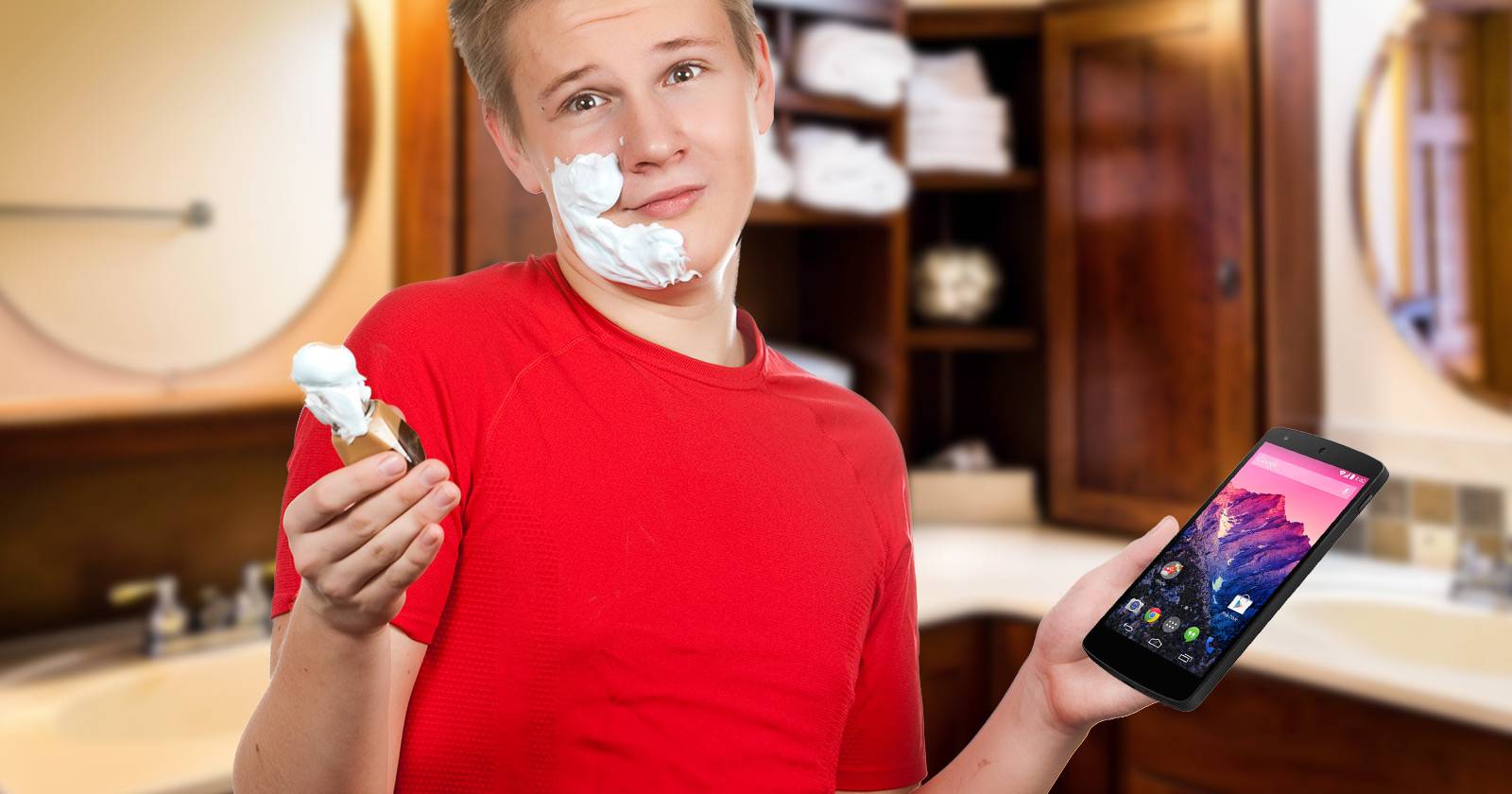 Android как помощник при бритье