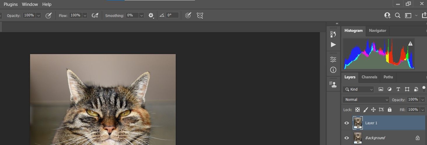 Открыть свойства слоя в Photoshop