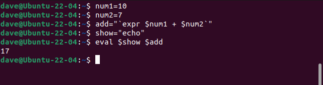 Использование переменных в строке команды