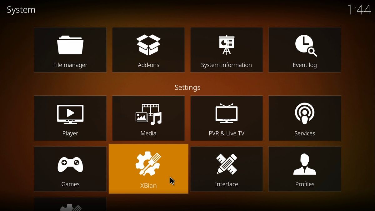 Rasperry Pi media center distro Xbian