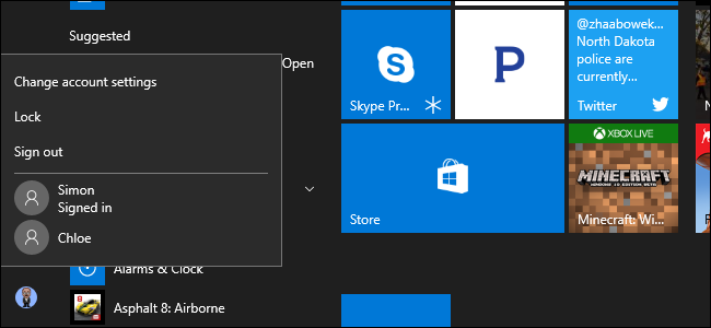 Отключить быстрое переключение пользователей в Windows