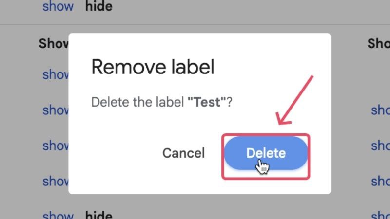 Подтвердить удаление метки