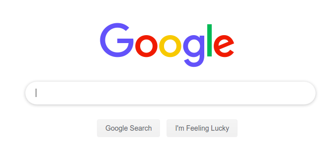 строка поиска на главной странице Google