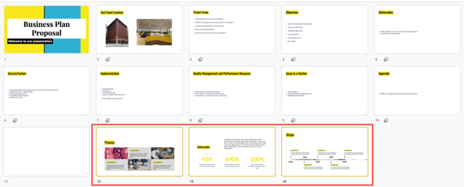 Импортированные слайды в конце презентации.