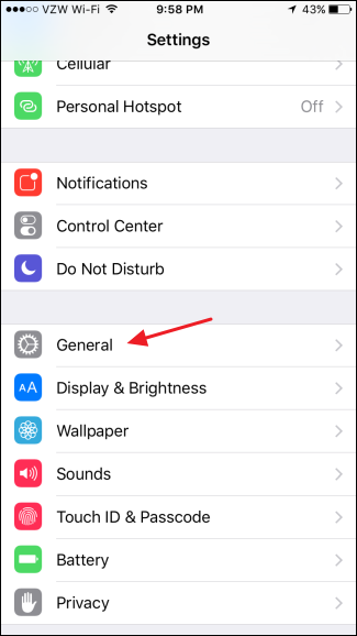 Настройки Основные