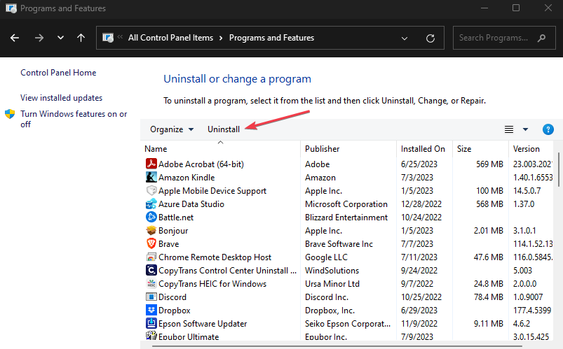 Удаление GlobalProtect из списка программ