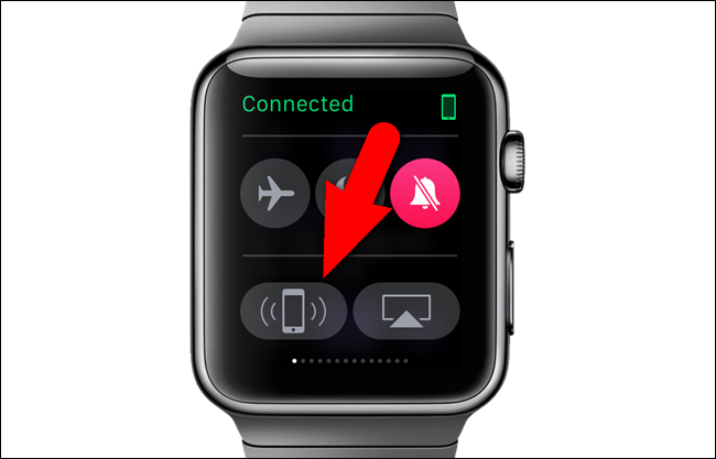 Кнопка для пинга iPhone на Apple Watch