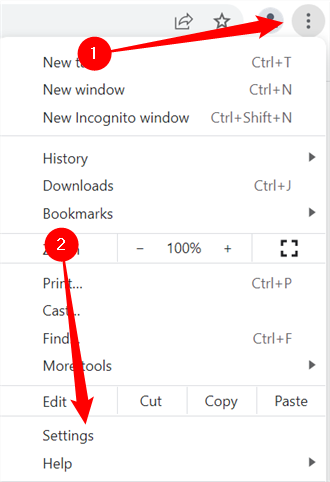 Нажмите на три точки, затем Settings.