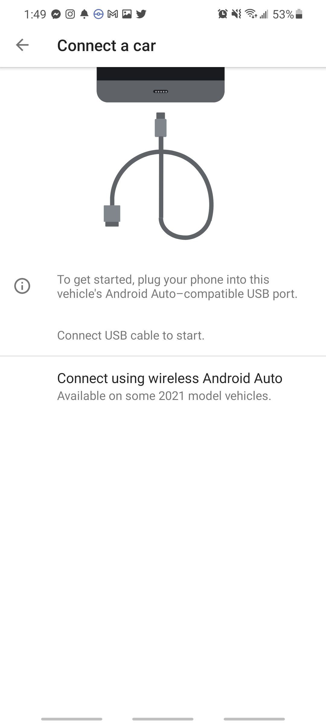 Процесс подключения Android Auto к головному устройству