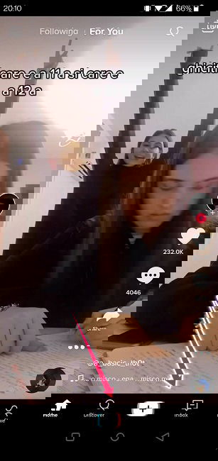 Запуск съёмки в TikTok