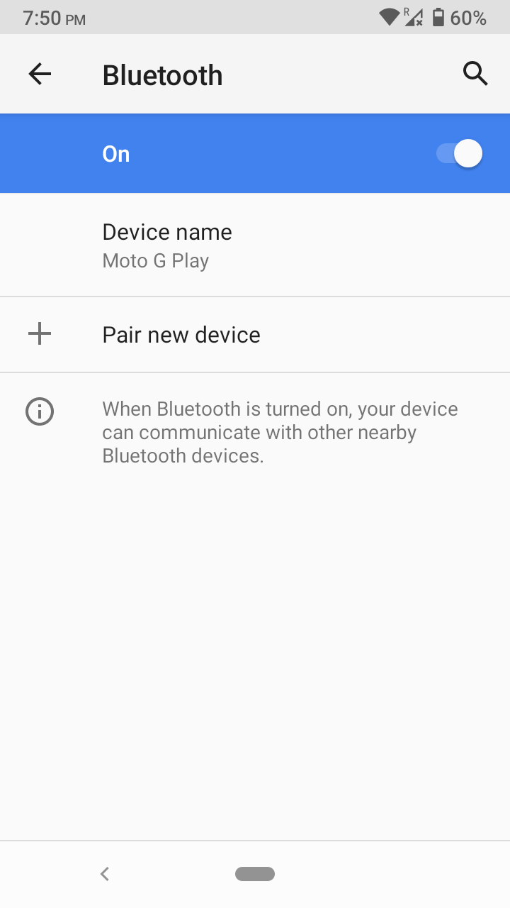 Включите Bluetooth переключателем