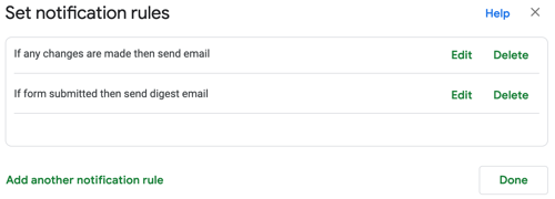 Edit, Delete, or Add a Notification Rule