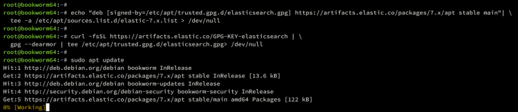 Добавление репозитория Elasticsearch