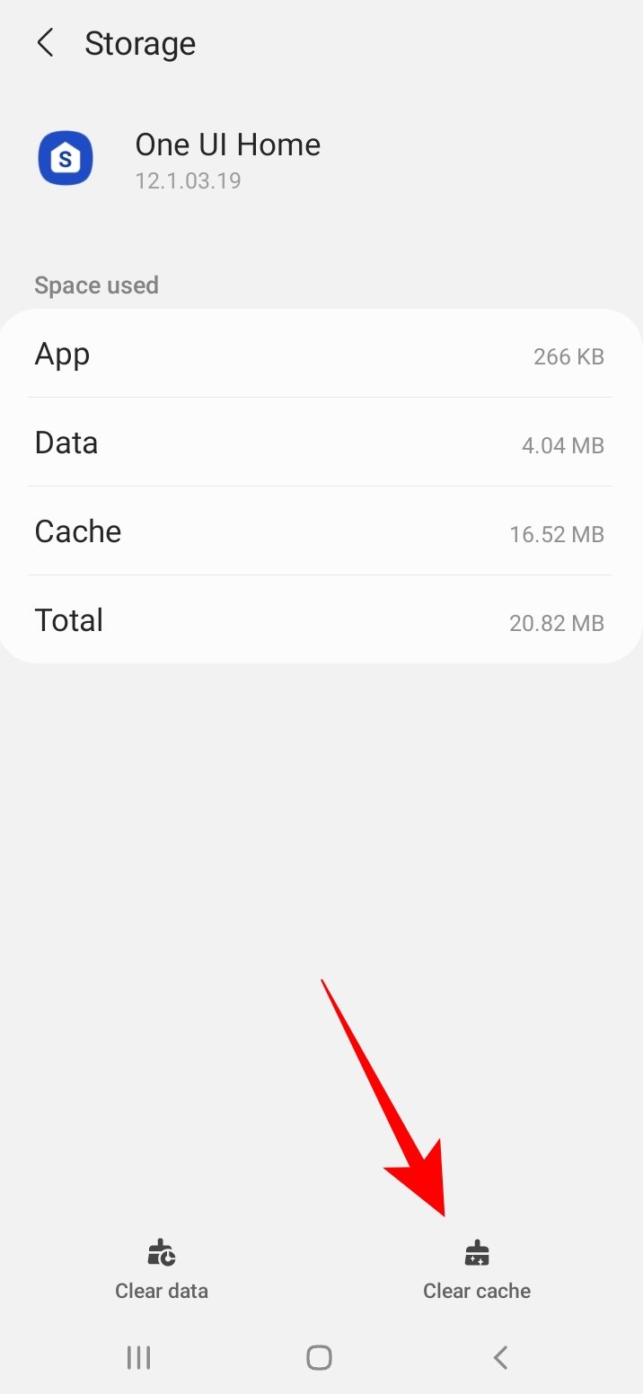 Кнопка очистки кэша в настройках приложения
