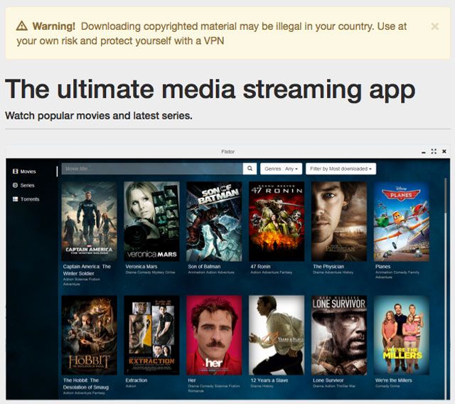 Пользователь смотрит Popcorn Time на ноутбуке — вопрос безопасности