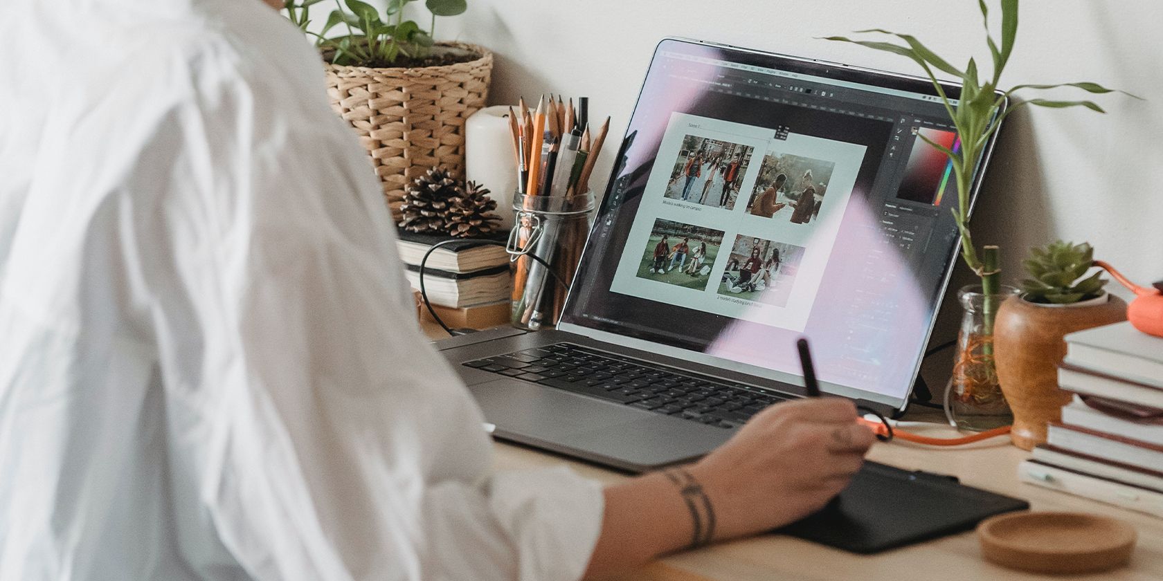 графический дизайн на ноутбуке