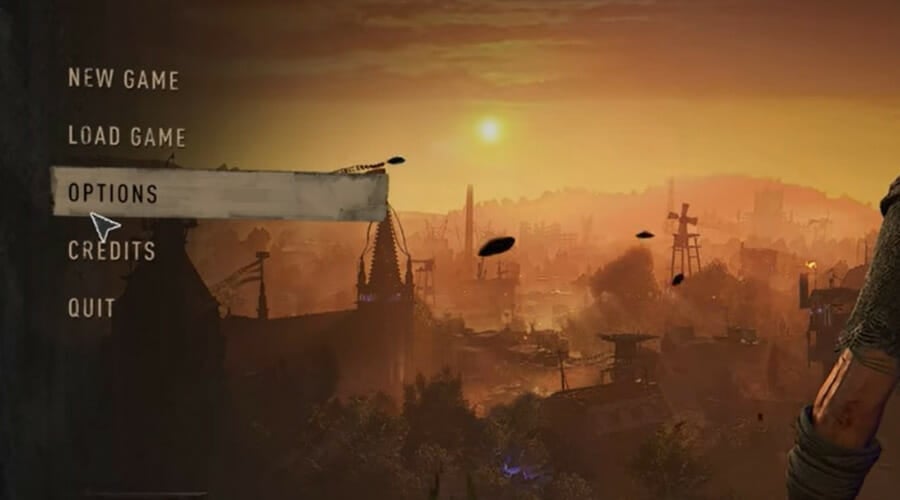 Меню «Options» в Dying Light 2