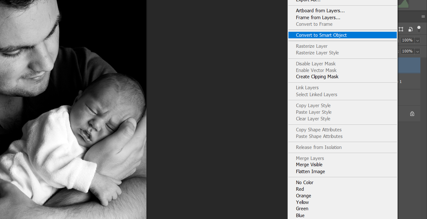 Преобразование видимого штампа в смарт‑объект